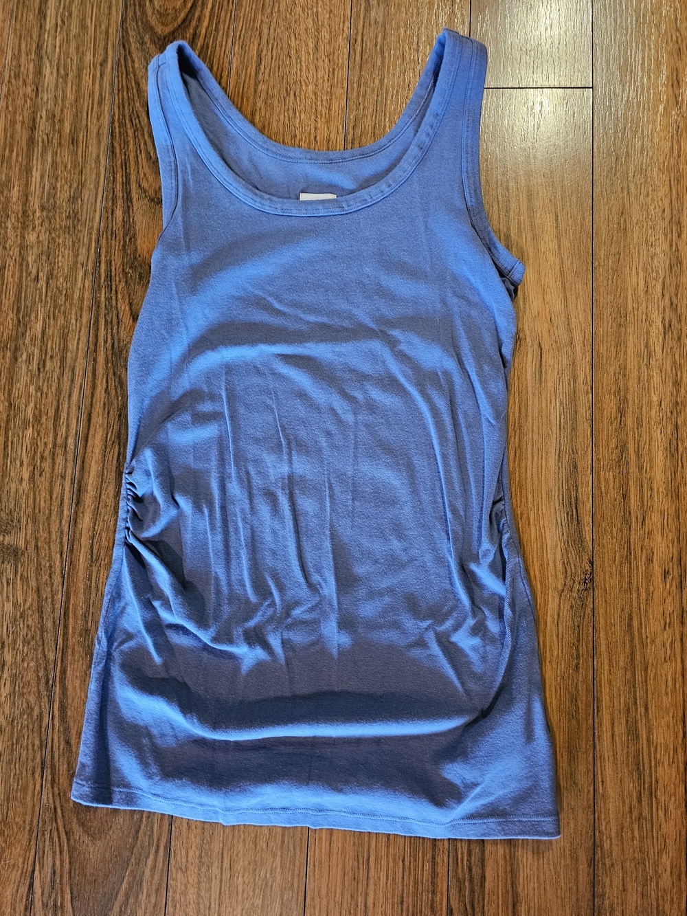 Maternity GAP Women’s Bright Blue Scoop Neck Tank with Side Ruching